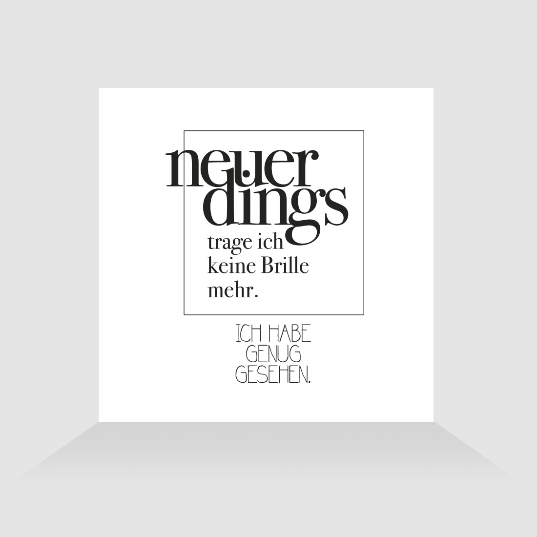 Kühlschrankmagnet Neuerdings