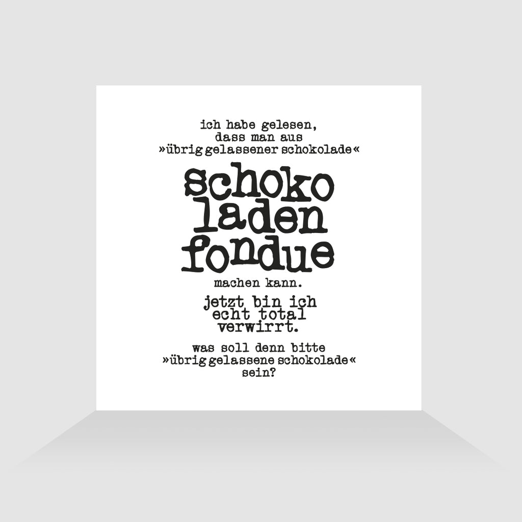 Kühlschrankmagnet Schokofondue
