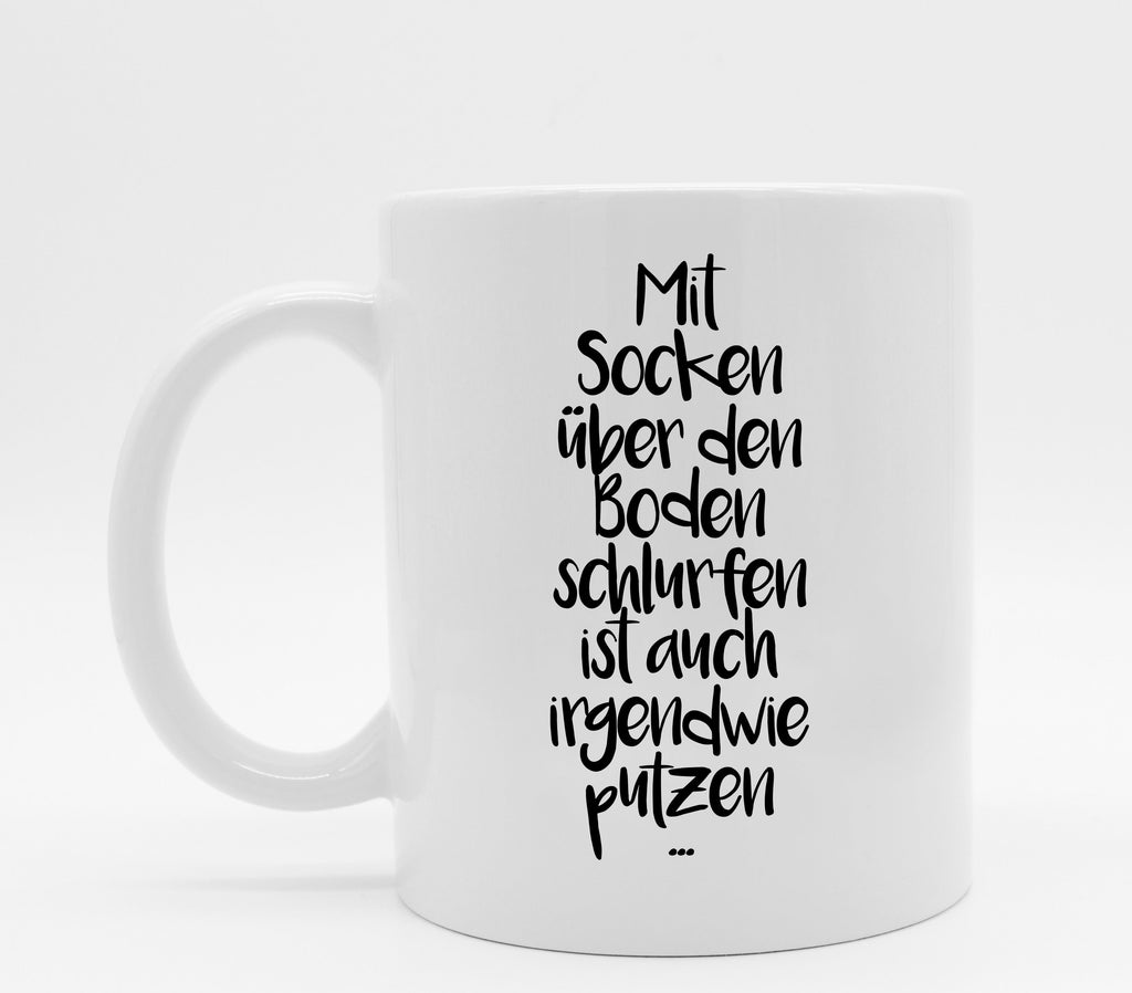 Tasse mit Spruch Socken