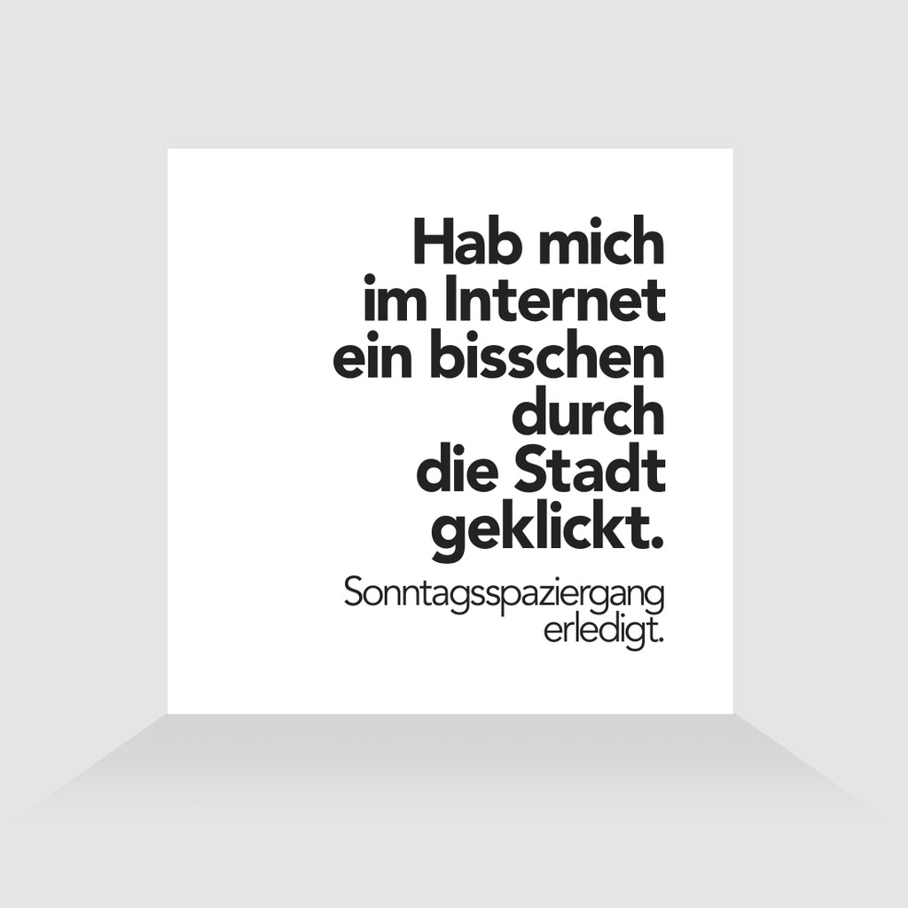 Kühlschrankmagnet Spaziergang