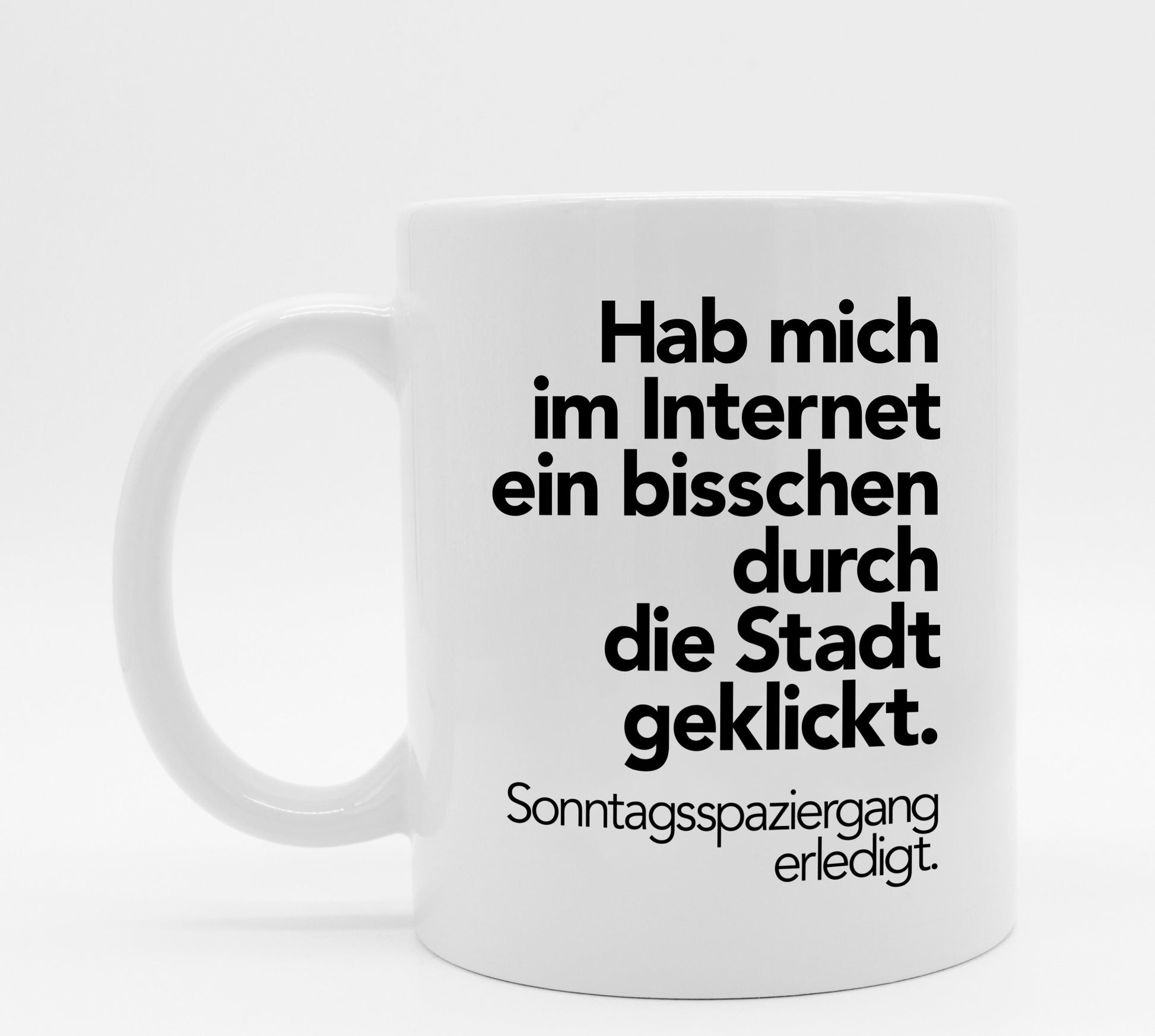 Tasse mit Spruch Spaziergang