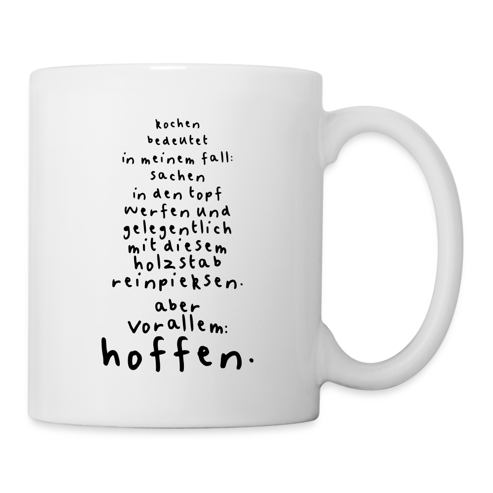 Tasse Kochen - weiß