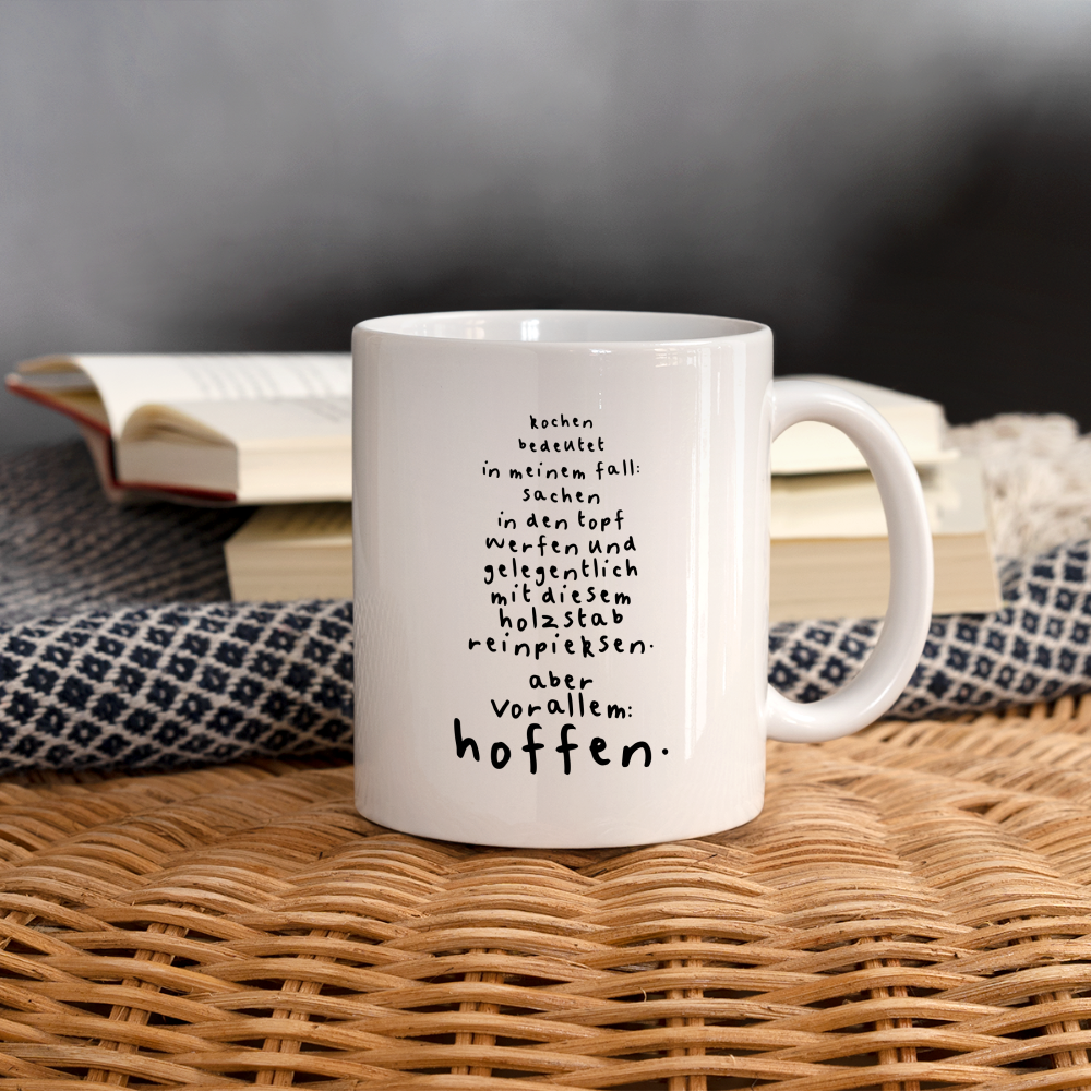 Tasse Kochen - weiß