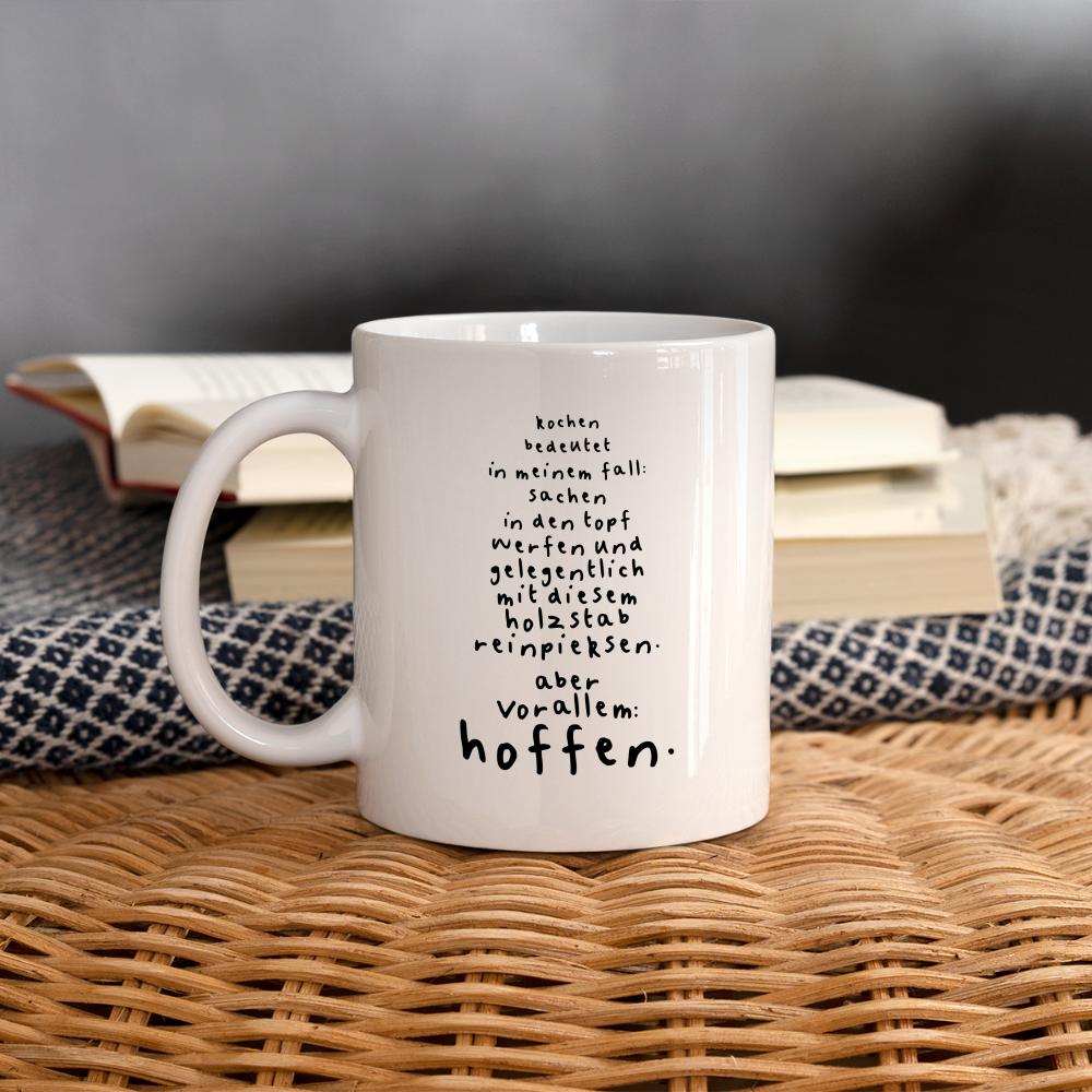 Tasse Kochen - weiß