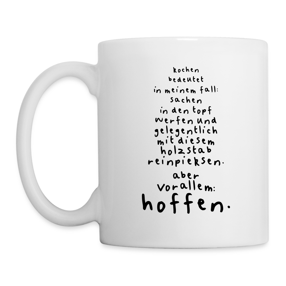 Tasse Kochen - weiß