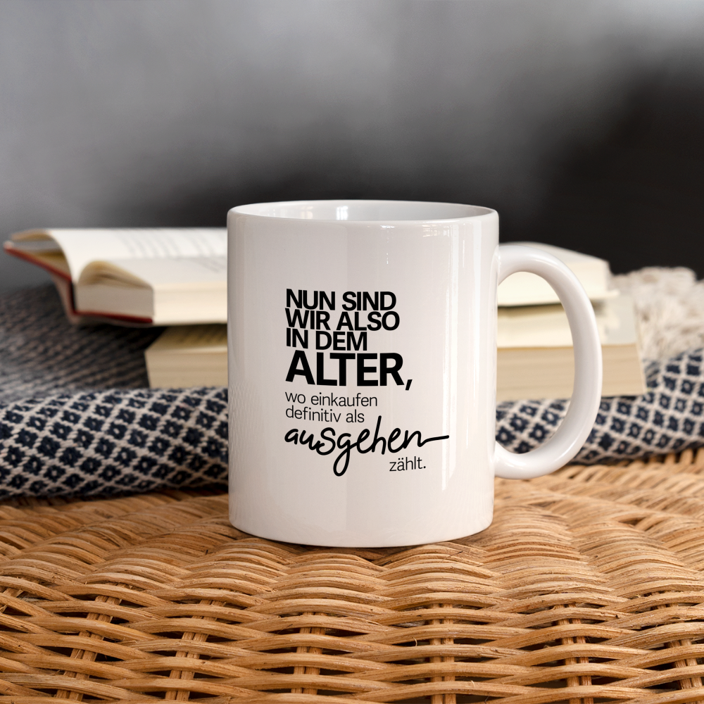 Tasse Ausgehen - Weiß