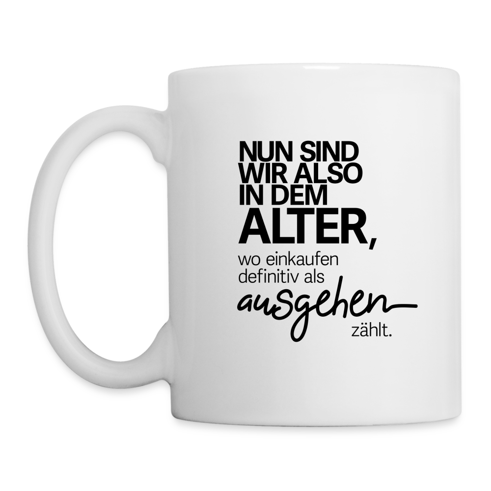 Tasse Ausgehen - Weiß