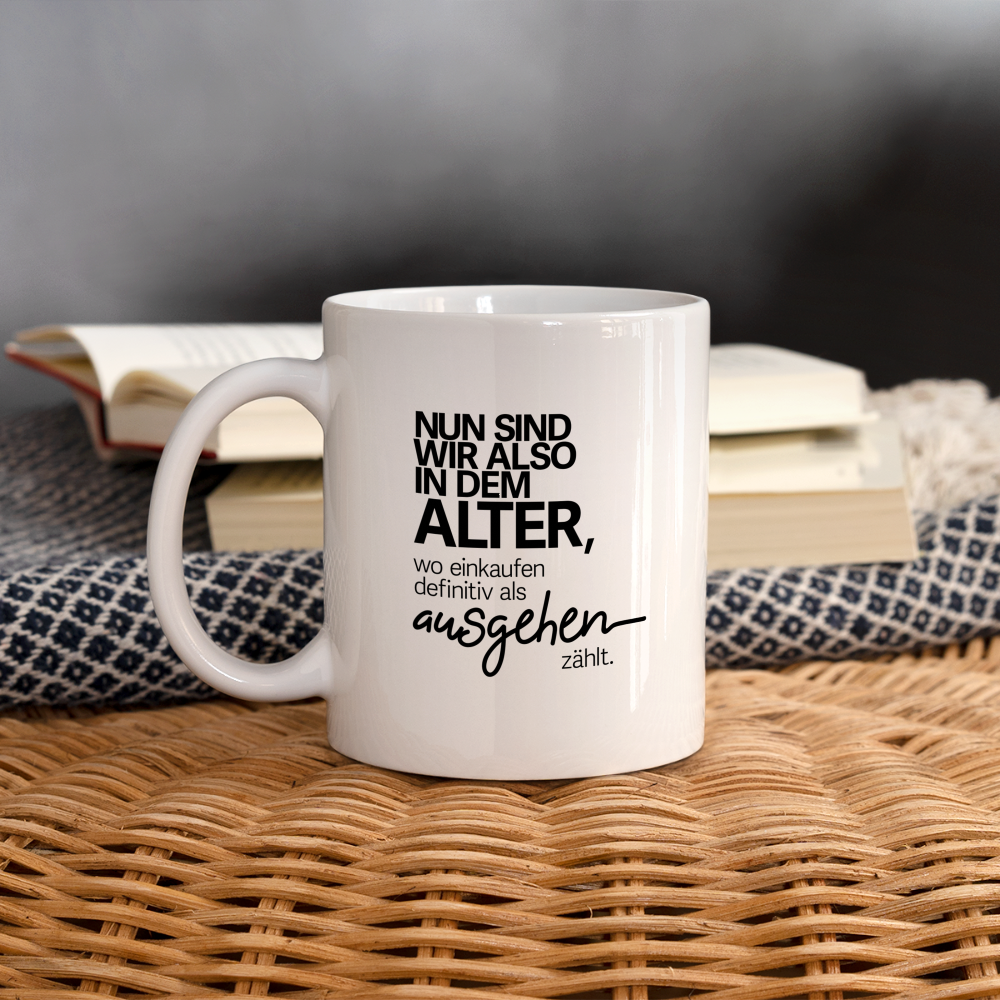 Tasse Ausgehen - Weiß