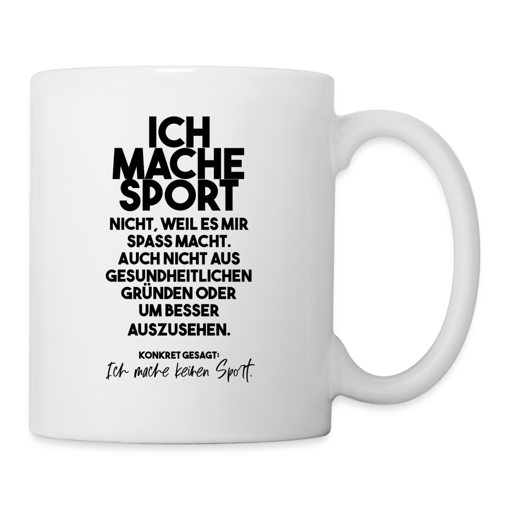 Tasse Sport - Weiß