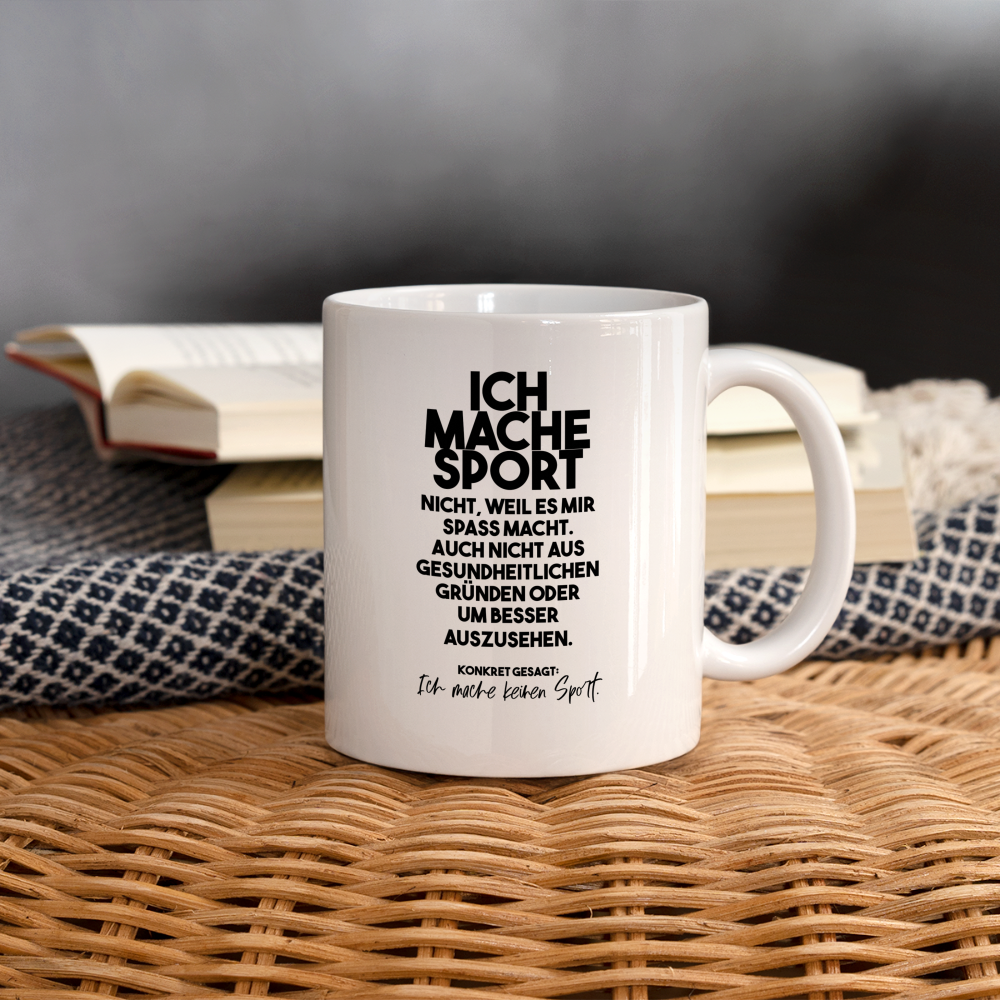 Tasse Sport - Weiß
