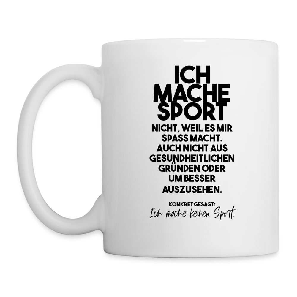 Tasse Sport - Weiß