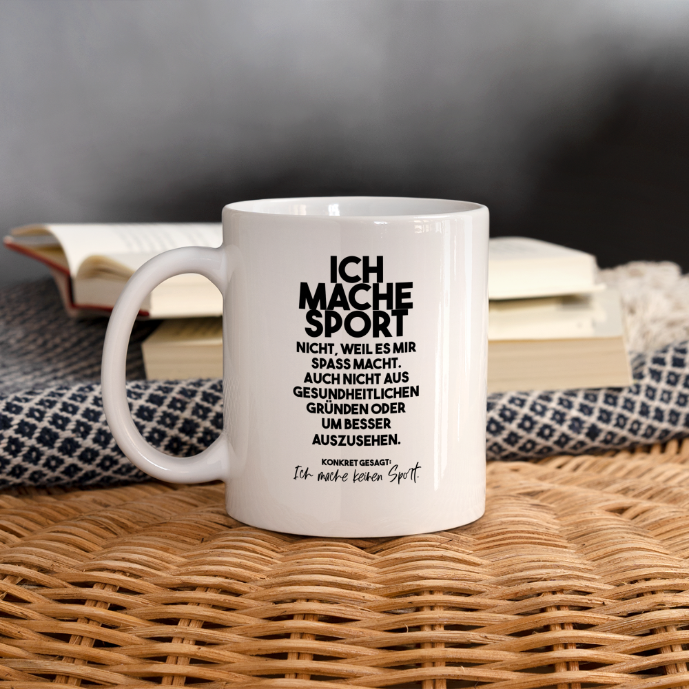 Tasse Sport - Weiß