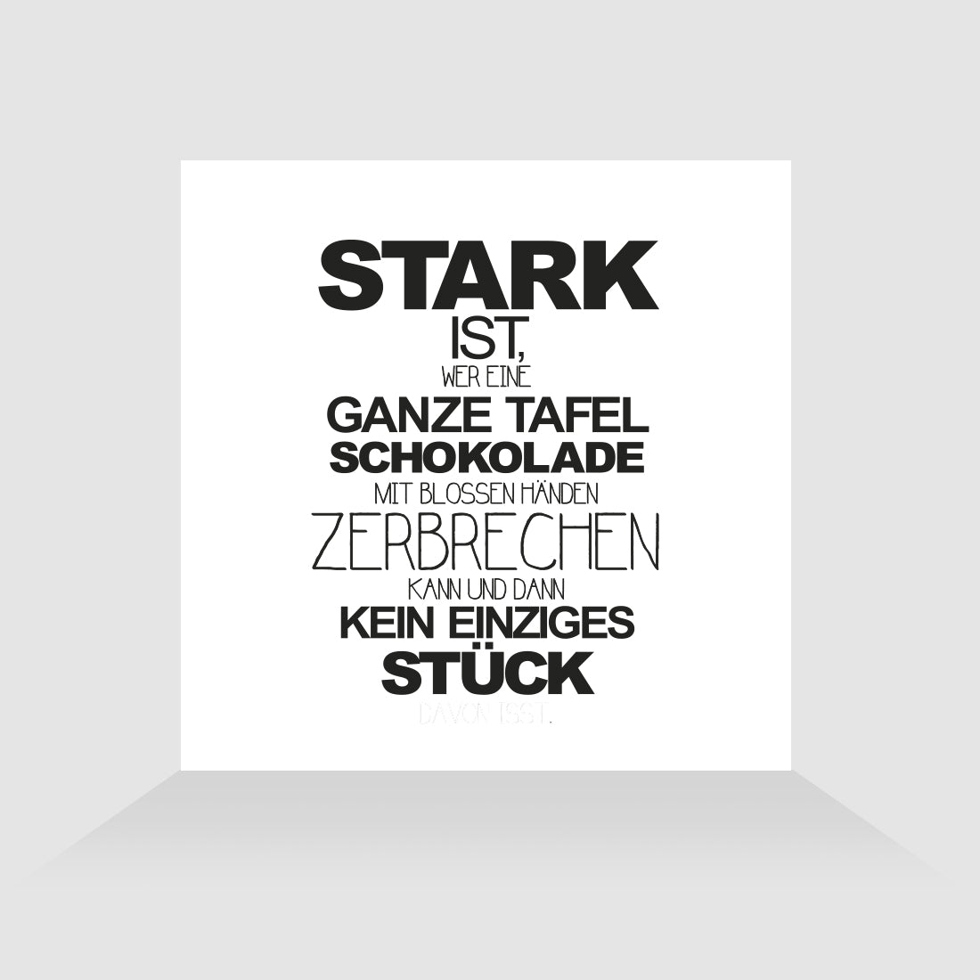 Kühlschrankmagnet Starkes Stück