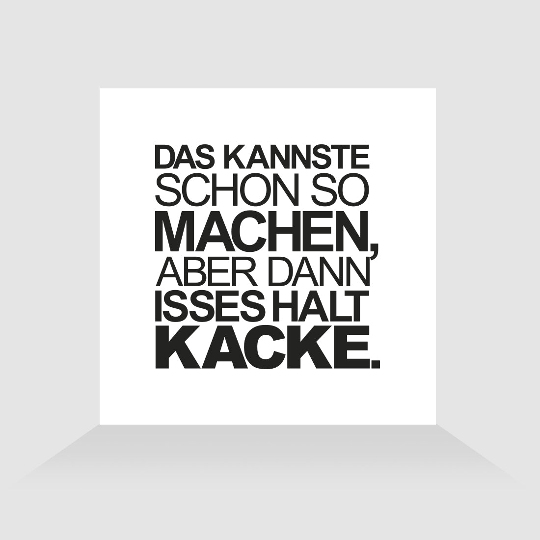 Kühlschrankmagnet Suboptimal