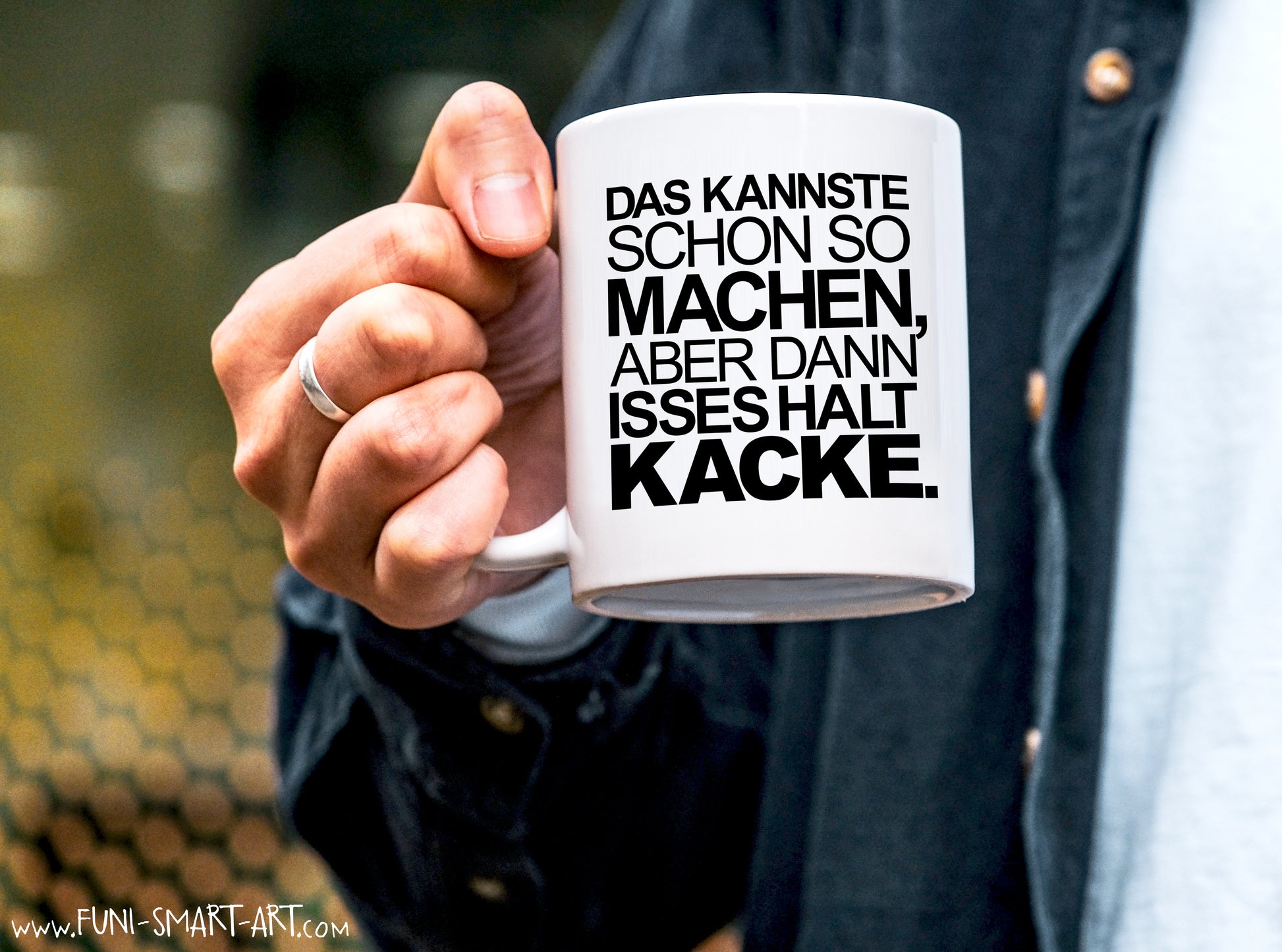 Tasse mit Spruch Suboptimal