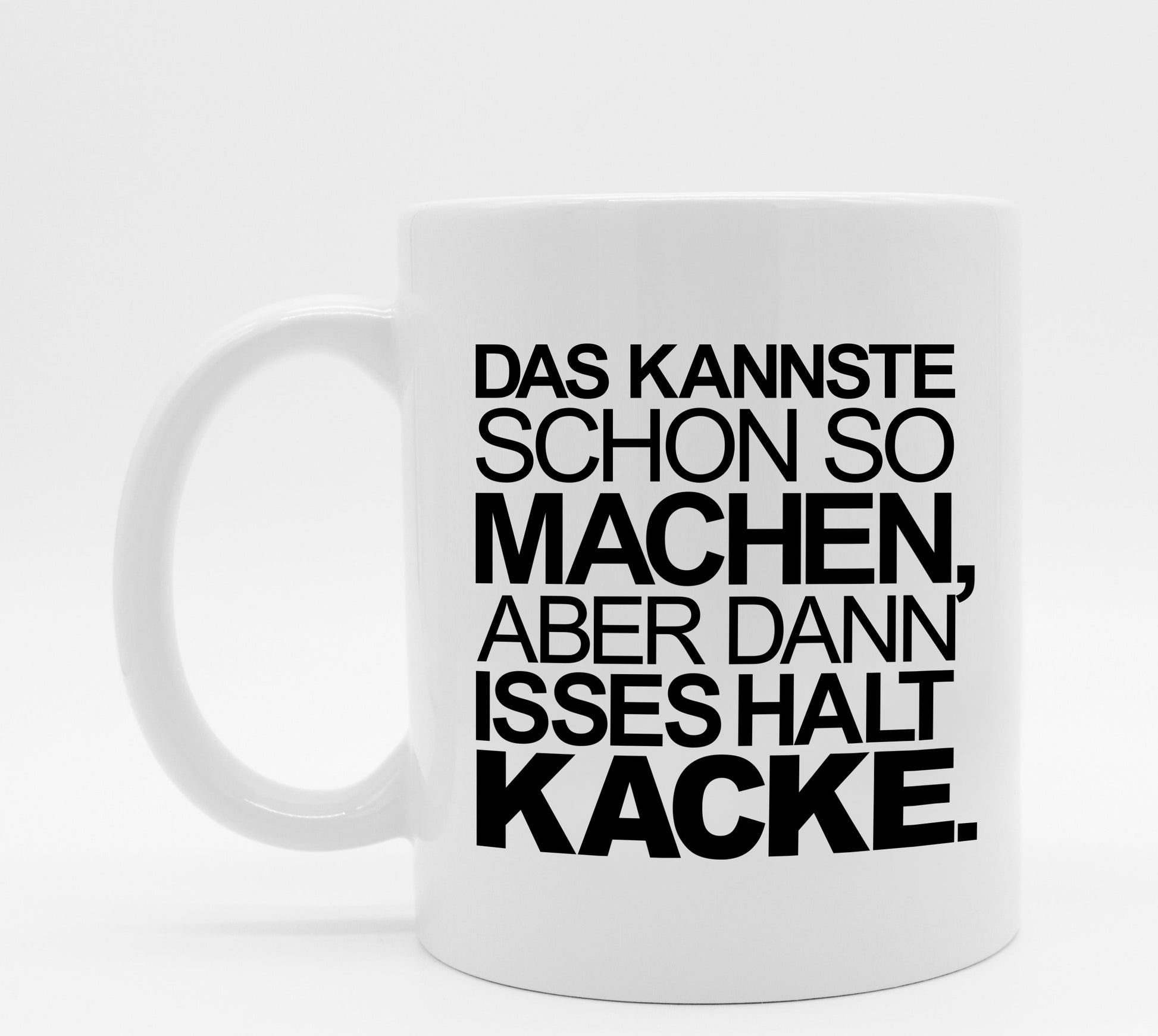 Tasse mit Spruch Suboptimal