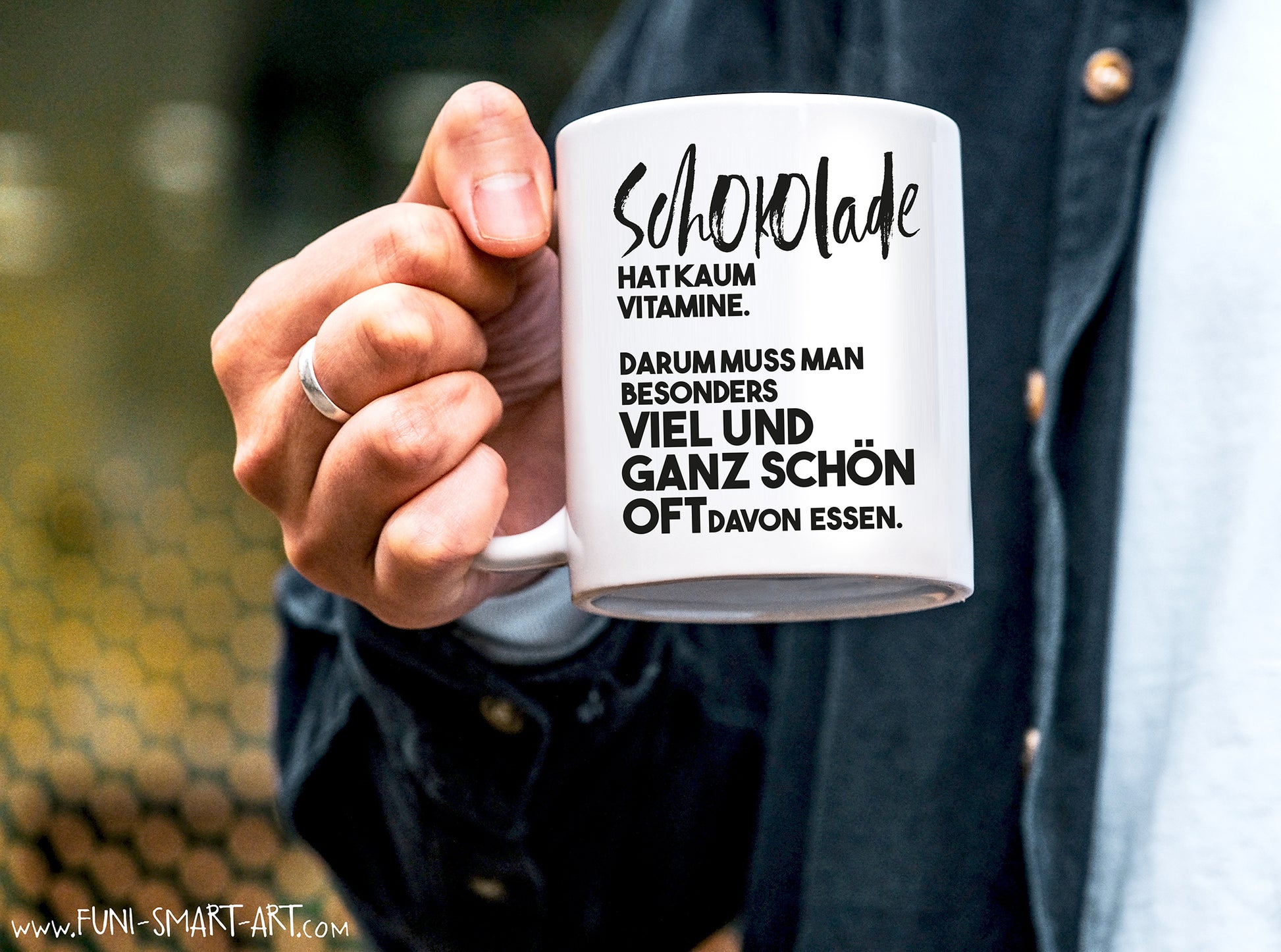 Tasse mit Spruch Vitamine
