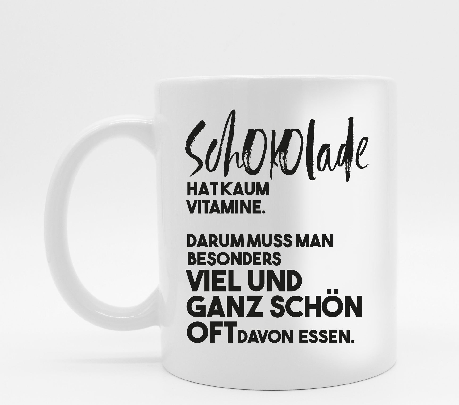 Tasse mit Spruch Vitamine