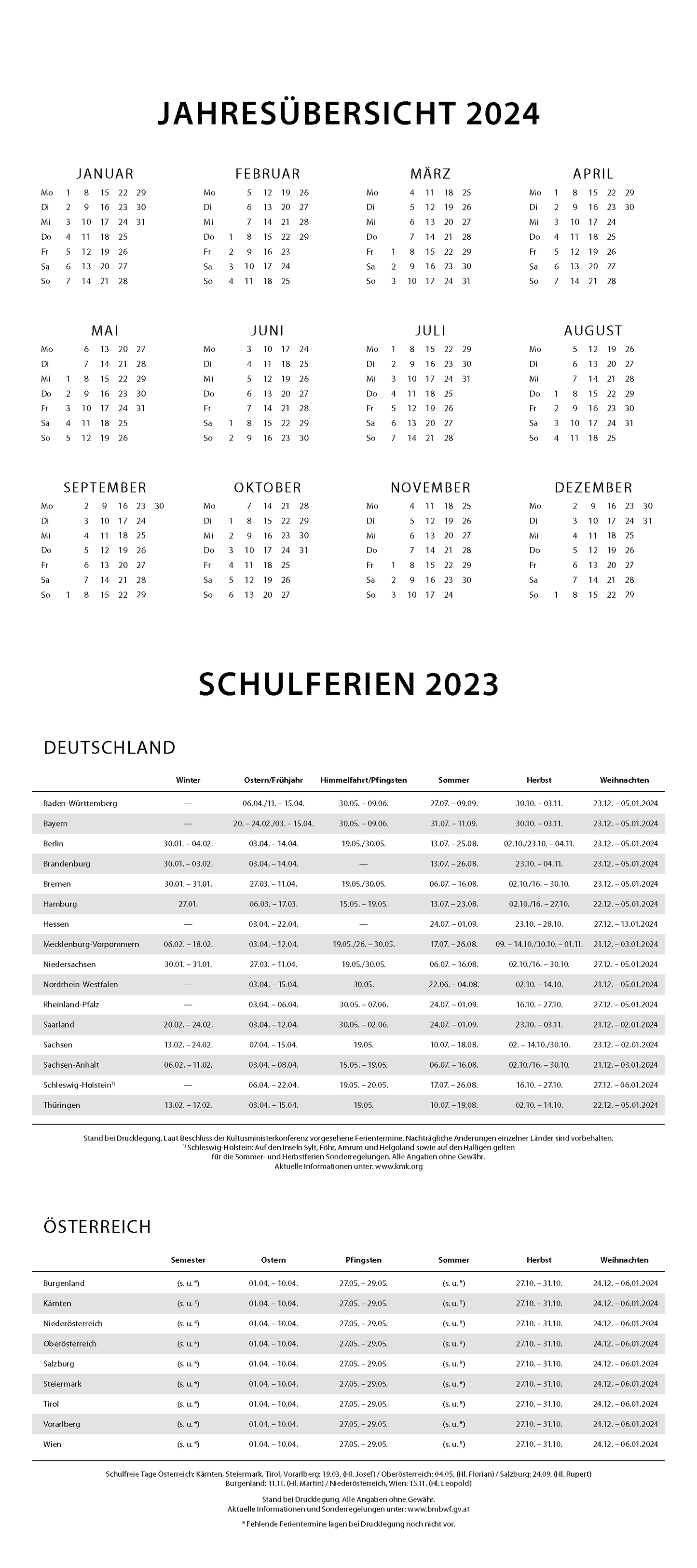 Notizkalender 2023