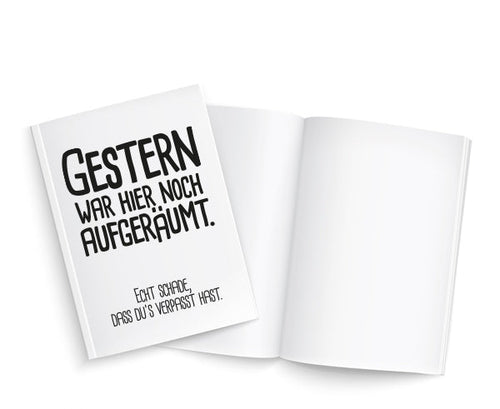 Buch | 100 Blanko Seiten | Cover Aufgeräumt (DIN A5)