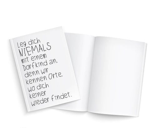 Buch | 100 Blanko Seiten | Cover Dorfkind (DIN A5)