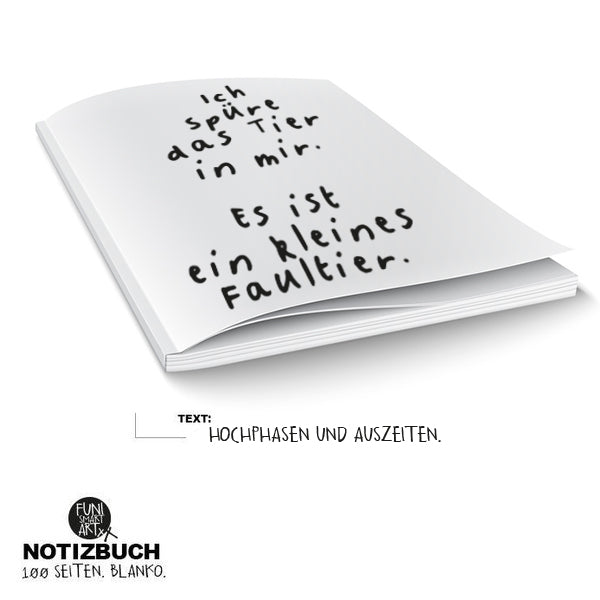 Notizbuch Faultier (DIN A5)