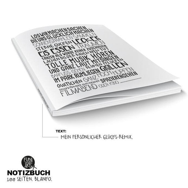 Notizbuch Glücksrezept (DIN A5)
