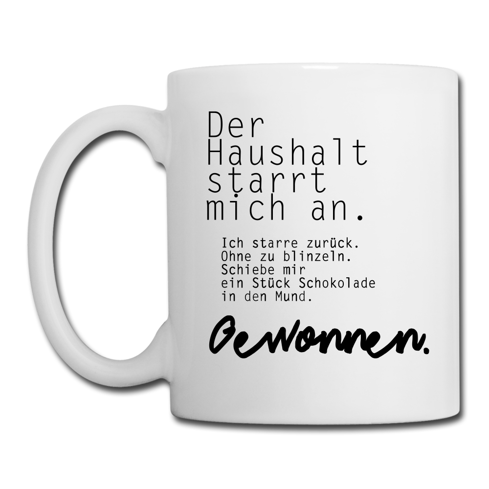 Spruchtasse Gewonnen - Weiß