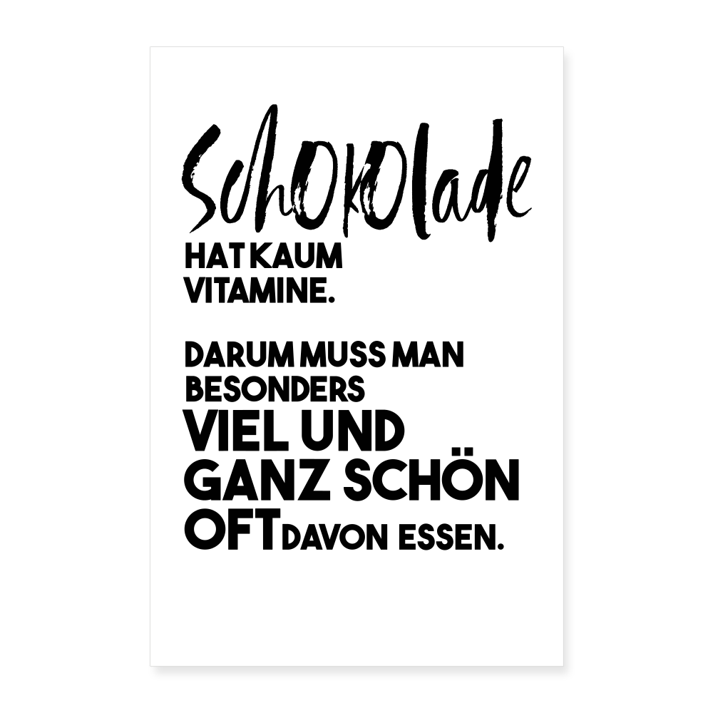 Kunstdruck Vitamine | 60x90 cm - Weiß