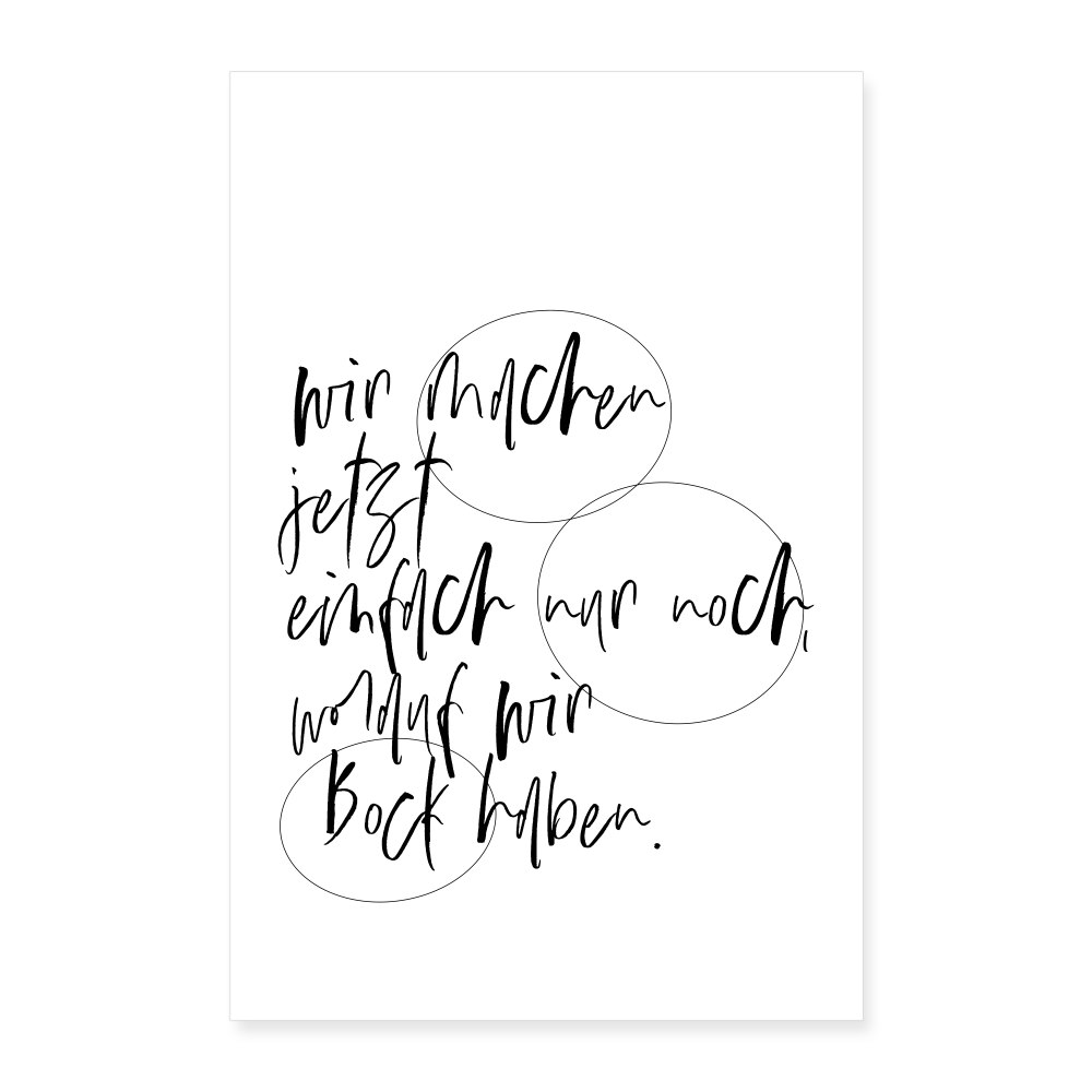 Kunstdruck Bock | 60x90 cm - Weiß