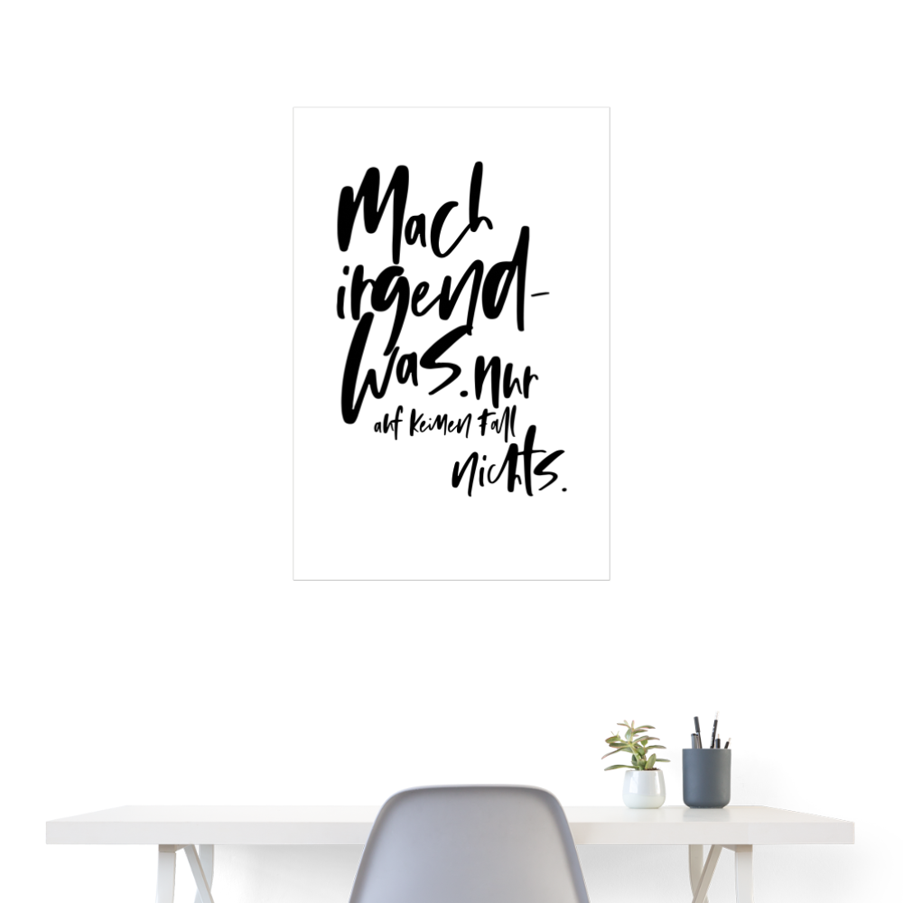 Poster 60x90 cm - Weiß
