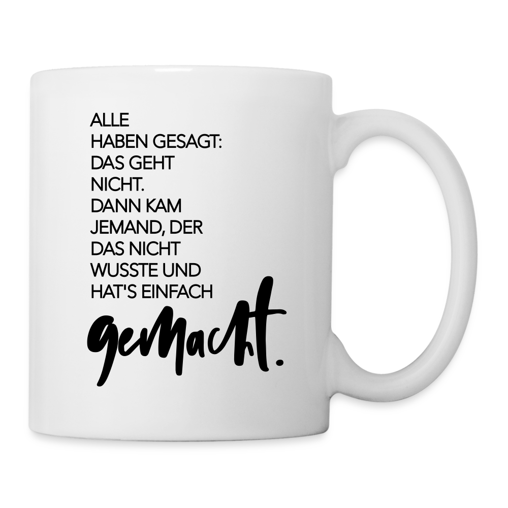 Tasse Einer - Weiß