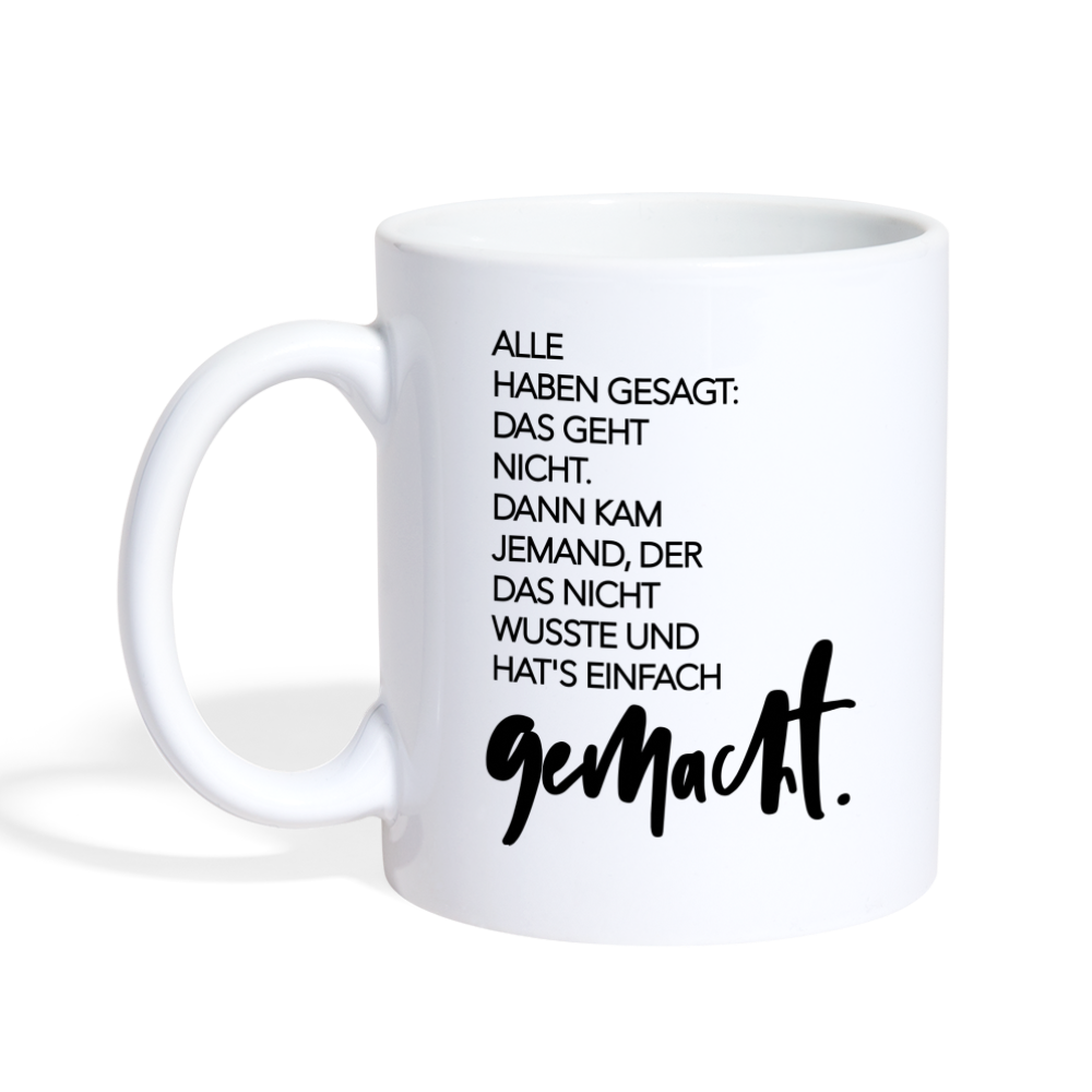 Tasse Einer - Weiß
