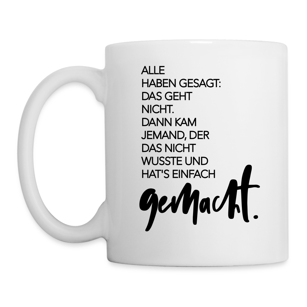 Tasse Einer - Weiß
