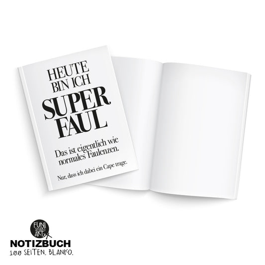Notizbuch Superfaul (DIN A5)